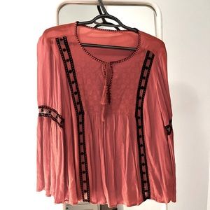 MANGO Boho Style Festival Lightweight Top